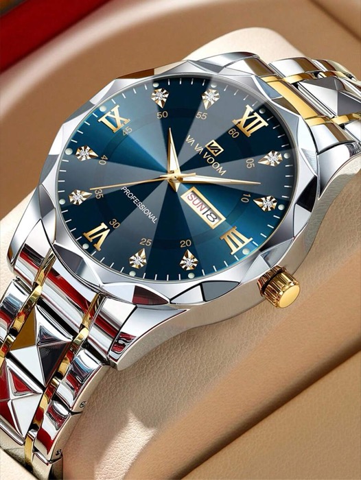 楽天市場】手元キラリ！クォーツ時計[メンズ クォーツ 腕時計 ゴールド