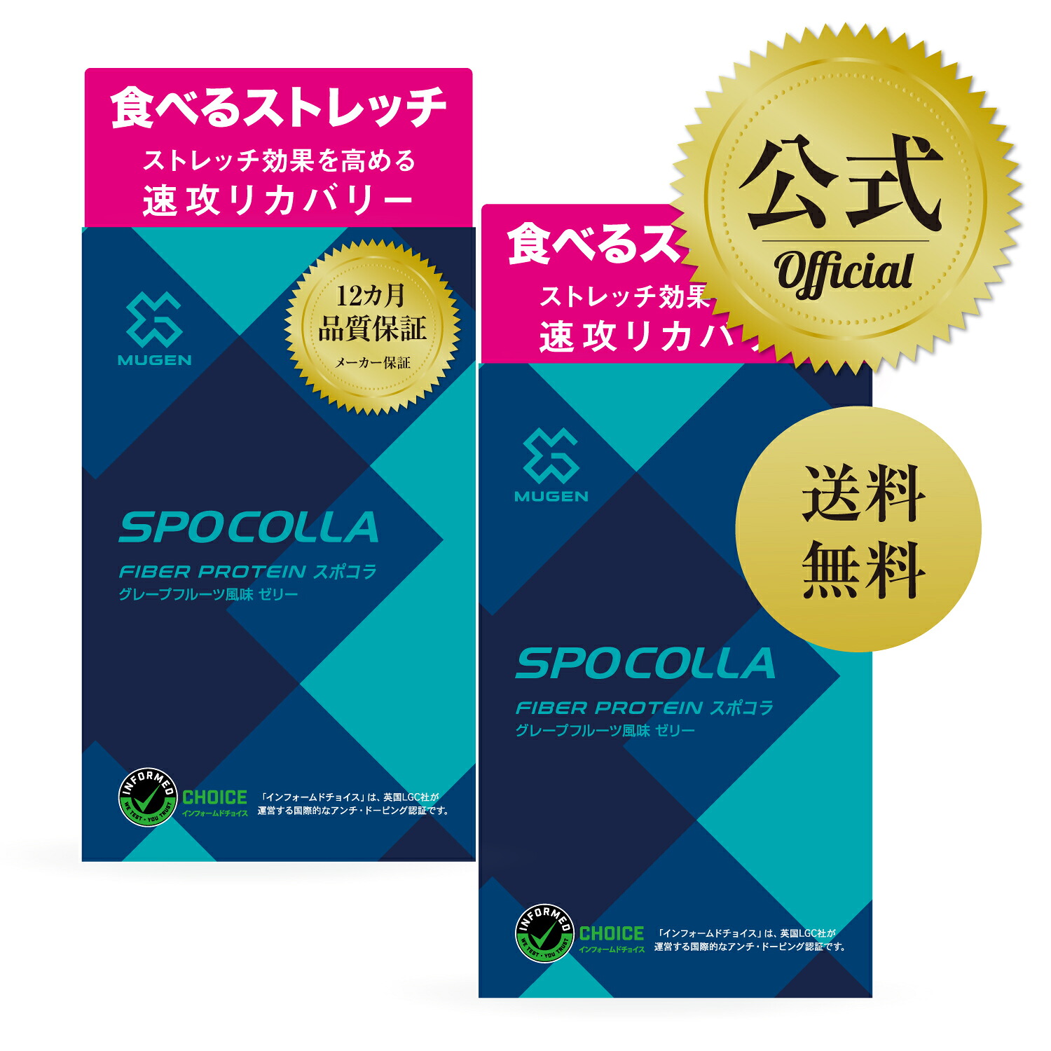 【堅苦しさ】スポコラ SPOCOLLA 2箱書き割り／食べる 伸ばすこと エラスチン と３つの コラーゲン組みあわせる 靱帯 ・ 腱 ・ 筋 膜 ・ 軟骨 ・ 骨構成要素 突っ支い棒ジェリー