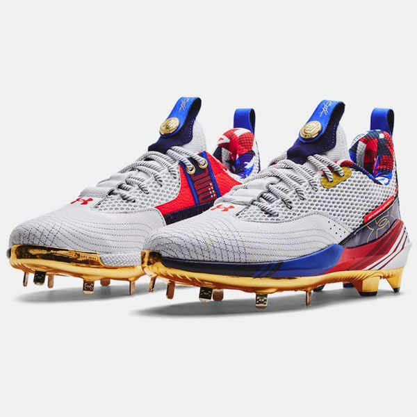 UNDER ARMOUR - アンダーアーマー 野球 スパイク レッド  赤 28㎝ ミドルカット 金具 アンダーアーマー 野球 スパイク レッド 赤 28㎝ ミドルカット 金具