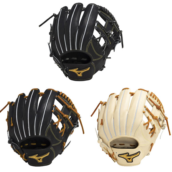 ミズノ 硬式グローブ 1AJGH10803 ブラック Mizuno Pro ミズノプロ 硬式 グローブ グラブ 内野手用 限定皮革