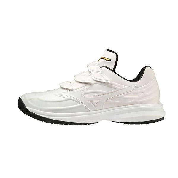 野球 トレーニングシューズ アップシューズ ミズノプロ MIZUNO PRO ウエーブライトレボラン プロ KL 白 マジックテープ 11GT2200