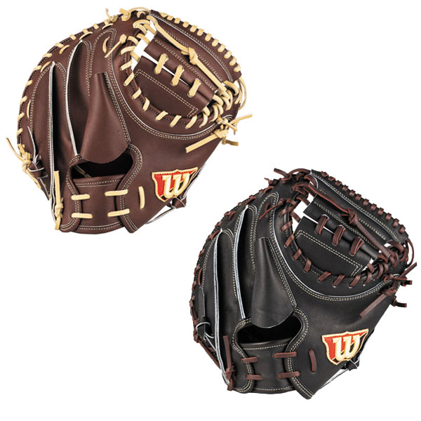 ウィルソン wilson 野球 硬式 グローブ グラブ キャッチャーミット 捕手用 一般 CM33型 Wilson Staff Dブラウン ブラック WBW102951 WBW102952|スポーツアクト