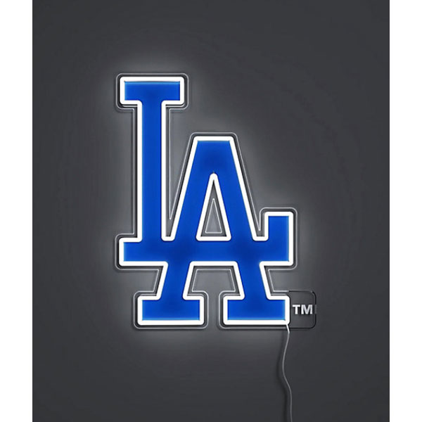YELLOWPOP 黄色受けが良い  Los Angeles Dodgers Logo LEDネオンサイン グッズ MLB ベイスボール 大リーグ競技団体 ドジャース