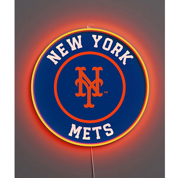 YELLOWPOP イエローポップ NewYork Mets Rounded Logo LEDネオンサイン グッズ MLB 野球 メジャーリーグ ドジャース