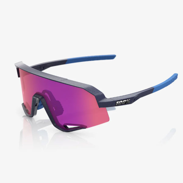 100%（ワンハンドレッド）60057-10017 Satin Storm Metallic Purple Mirror Lens 黒眼鏡 スレンデール