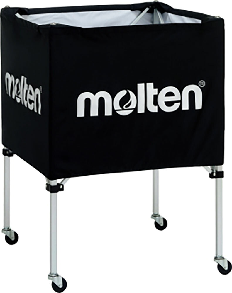 【ポイントアップ中！】 モルテン molten ボールカゴ 中 背低 黒 ブラック 屋内使用 バレーボール バレー ボール出し 練習 折りたたみ 小学生バレー ミニバス ミニバスケットボール 体育館 BK0021K