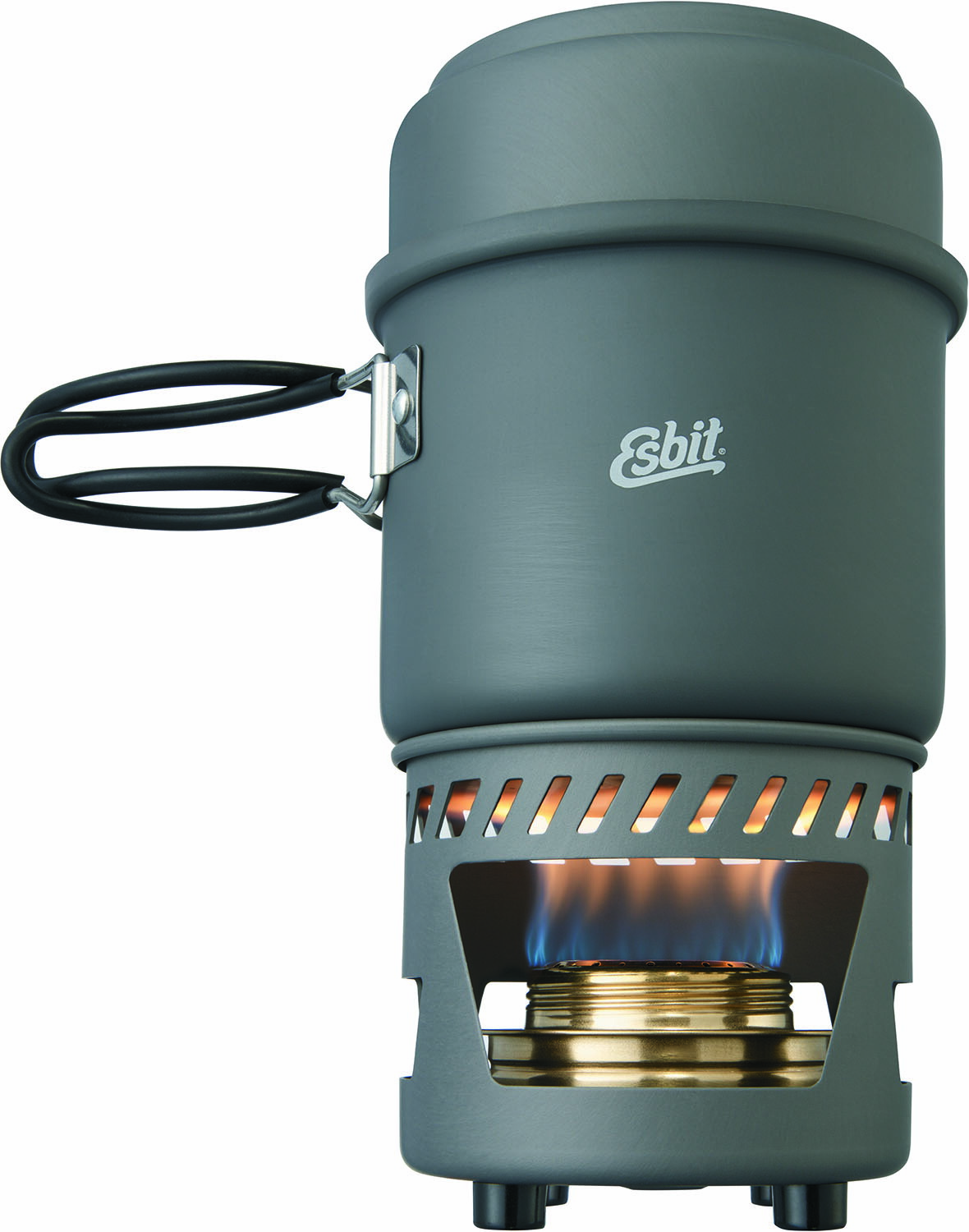 【ポイントアップ中！】 エスビット Esbit アウトドア クックセット・アルコールバーナー付 985ml ESCS985HA0