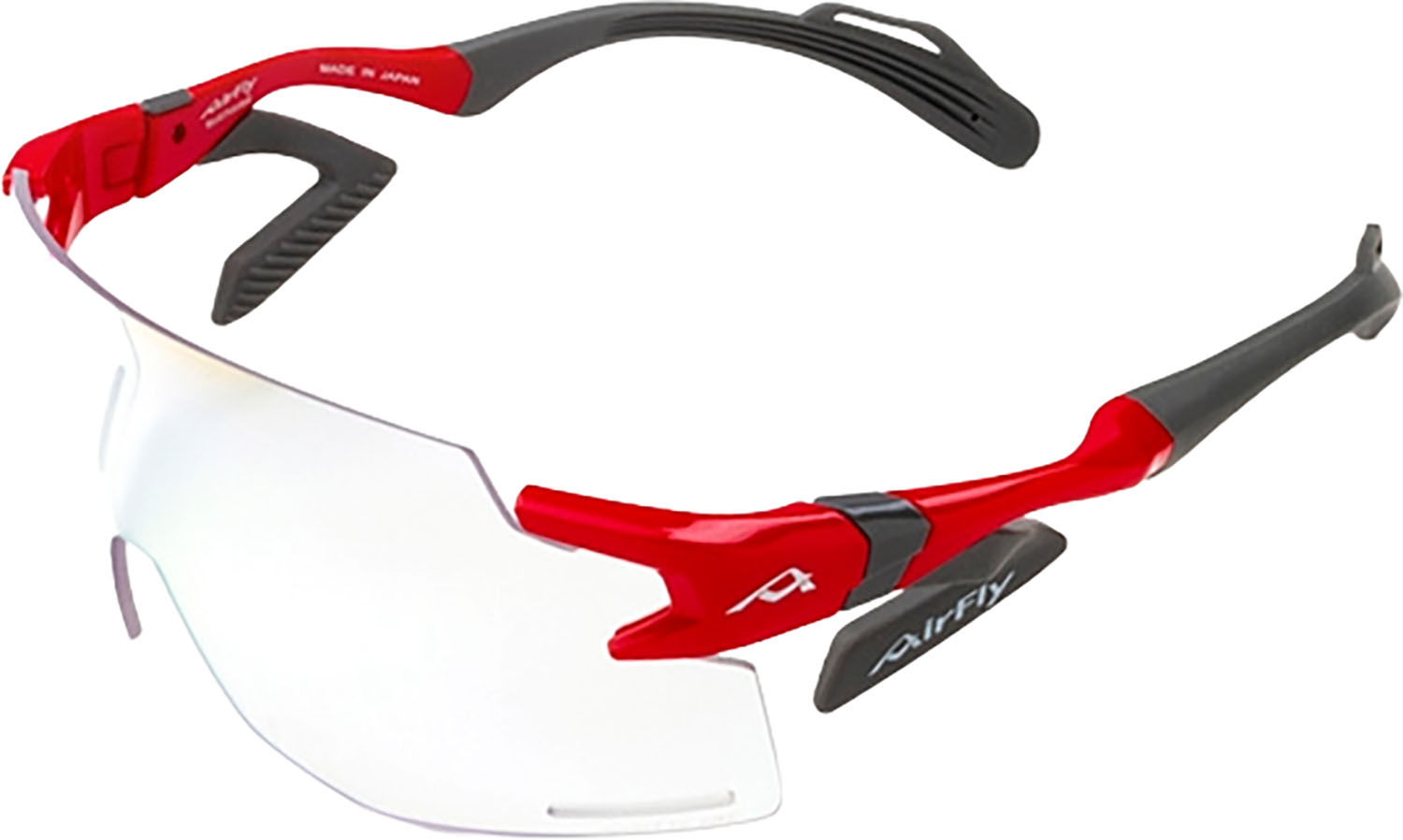 【ポイントアップ中！】 エアフライ Airfly 鼻パッドのないスポーツサングラス AF-301 C-6BK 調光レンズ 自転車 大型 視界 反射防止コート 紫外線透過率0.1 熱中症対策 ゴルフ ランニング AF301C6BK