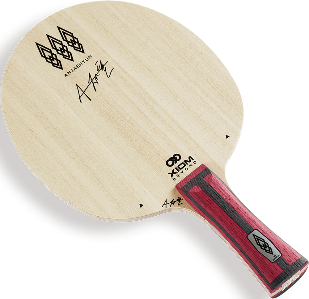 【ポイントアップ中！】 エクシオン XIOM 卓球 アン・ジェヒョン TMX AN JAEHYUN 攻撃用シェークラケット FL フレア シェークハンド ミックス素材 安宰賢選手モデル アウタータイプ 部活 試合 BLA00002