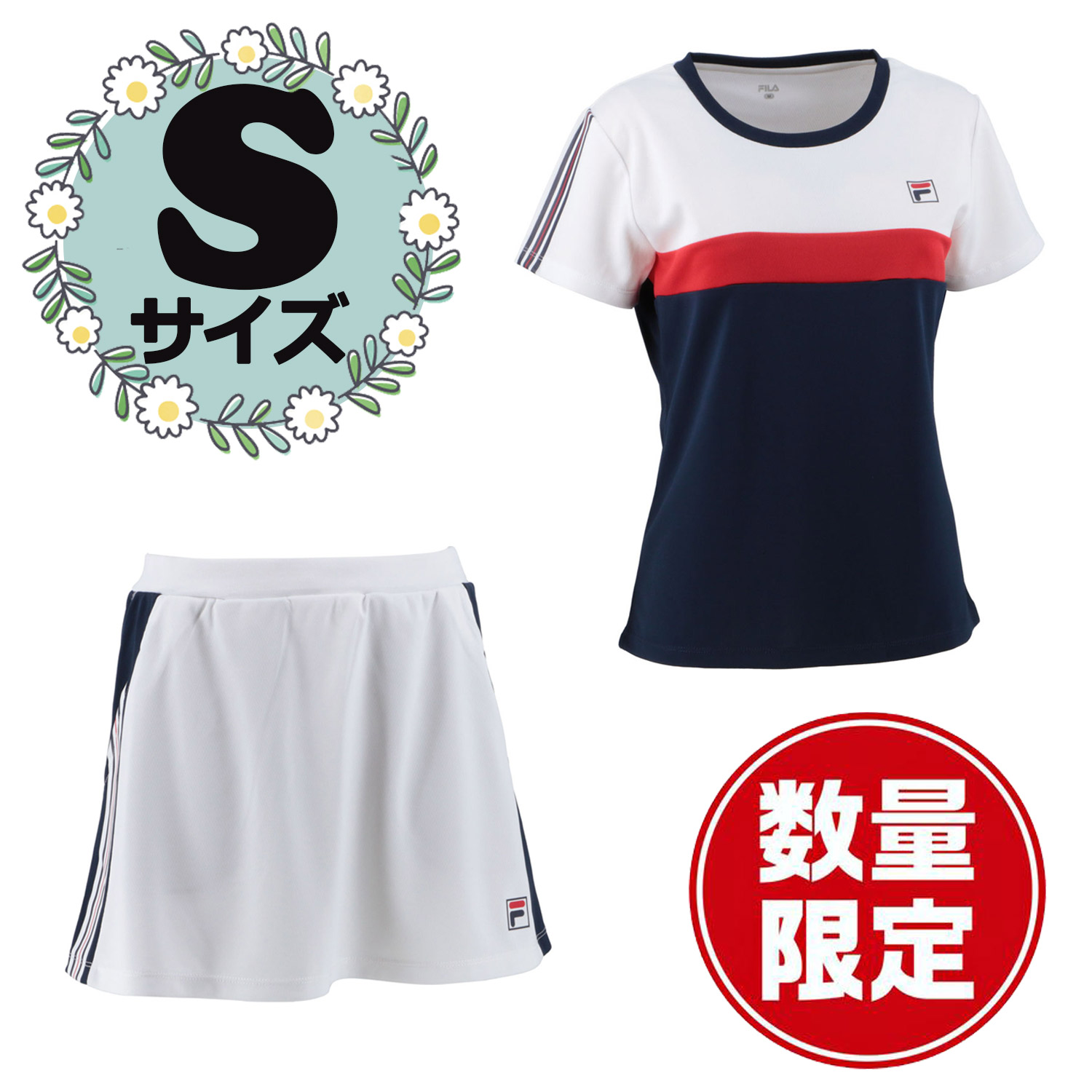 新品　FILA　ゲームシャツ　スコート　上下セット　Мサイズ 楽天市場】【7/11 2時まで ポイント最大15倍！】 FILA フィラ
