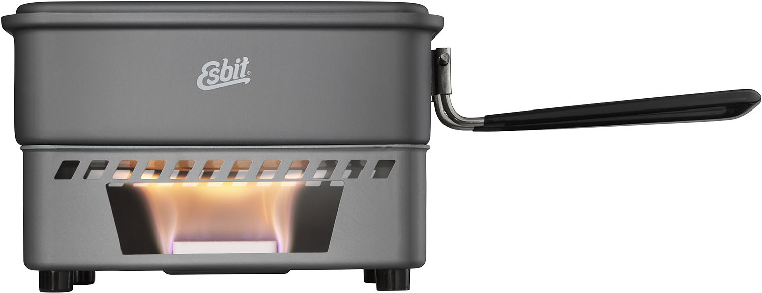 【ポイントアップ中！】 エスビット Esbit アウトドア 1100ml クックセット アルミシリーズ キャンプ クッカー 調理 器具 道具 ESCS1100HA