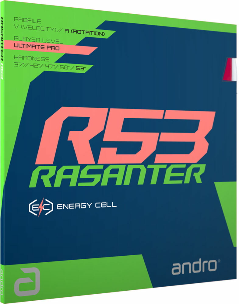 【ポイントアップ中！】 アンドロ andro 卓球 テンション系裏ソフトラバー ラザンター アール53 RASANTER R53 112292 RD