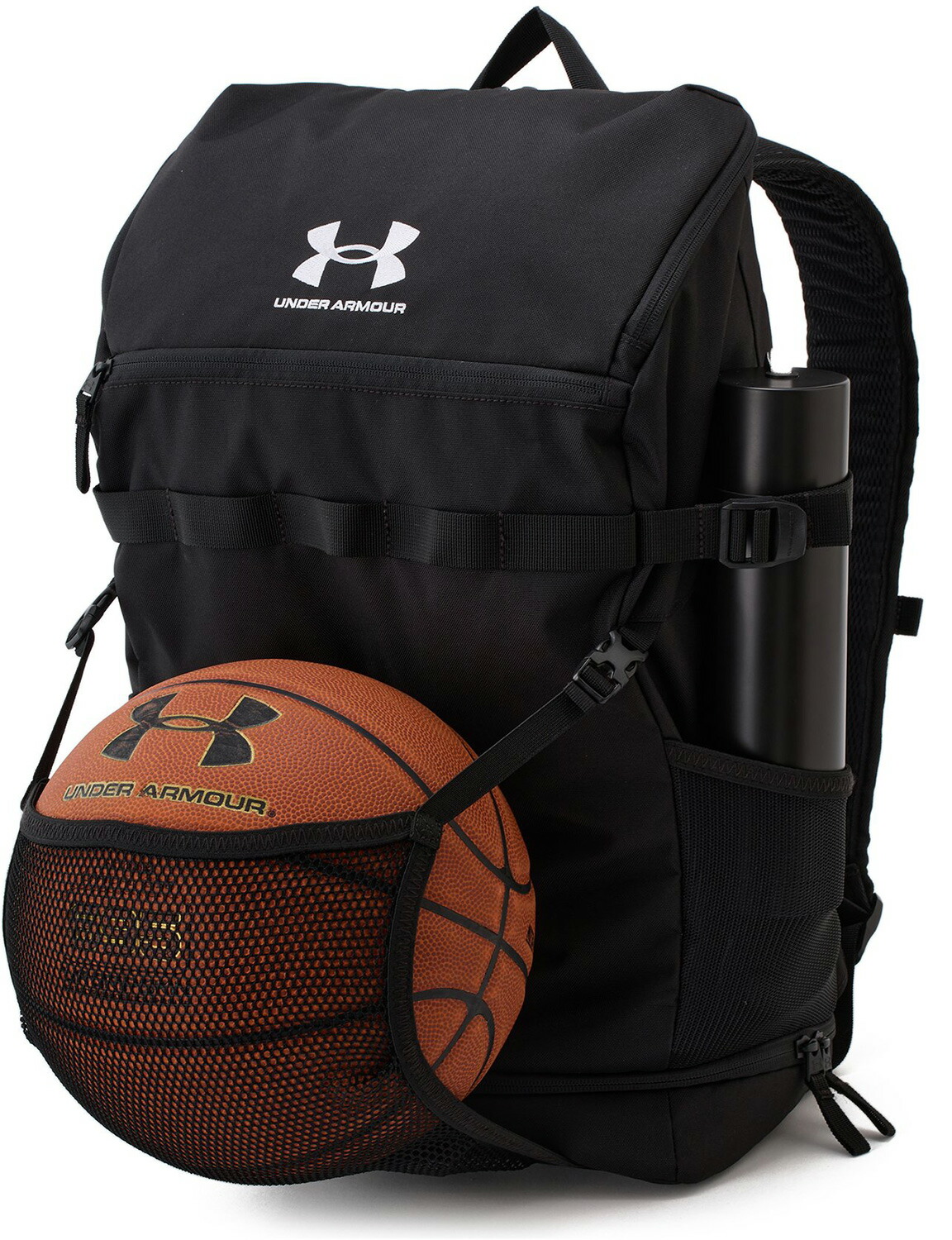 【ポイントアップ中！】 アンダーアーマー UNDER ARMOUR バスケット UAバスケットボール バックパック3 メンズ レディース リュック かばん ボール収納 撥水加工 両サイドポケット 部活動 クラブ 34L パソコン収納 1384720