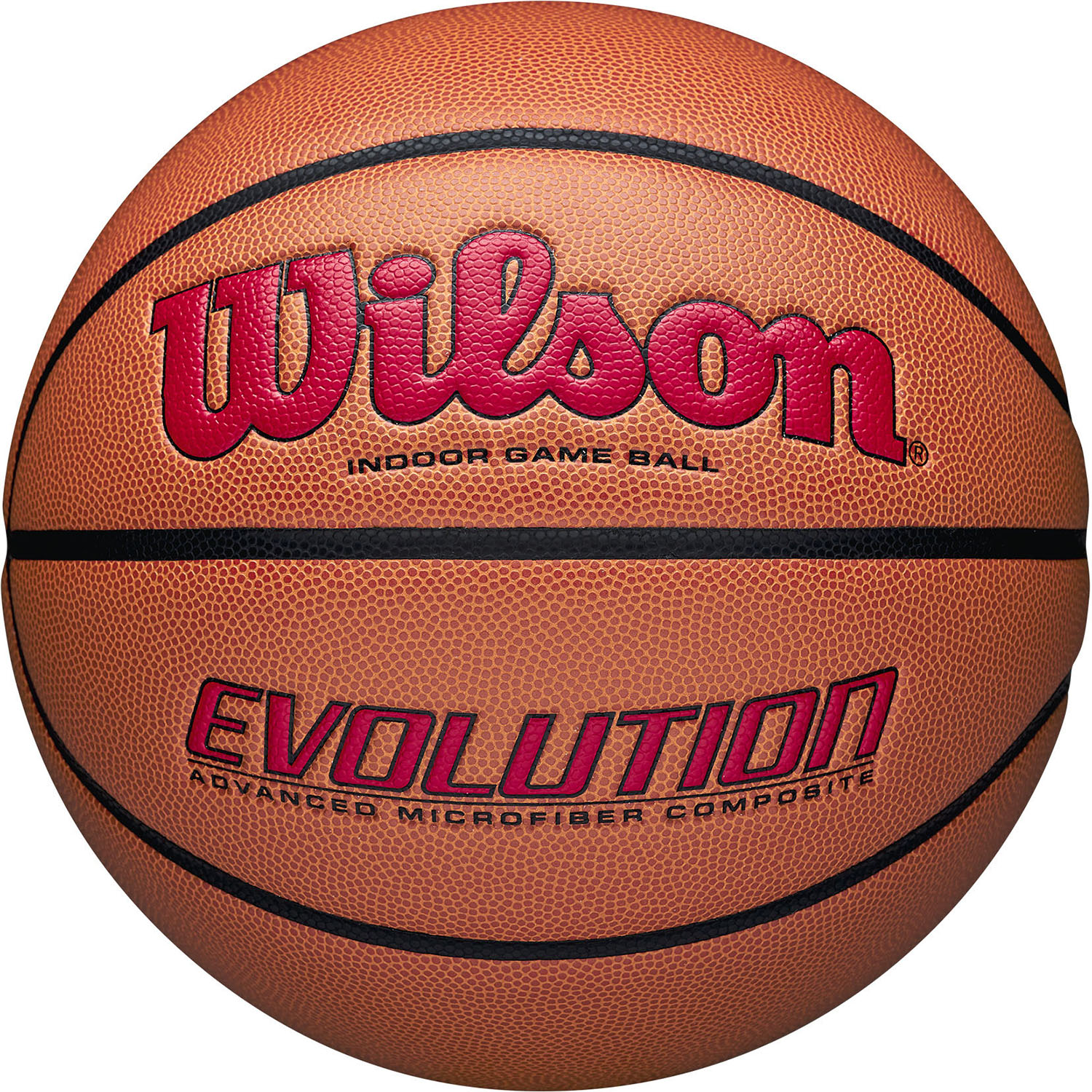 【ポイントアップ中！】 ウイルソン Wilson バスケット EVOLUTION ゲームボール オレンジ/スカーレット 6号球 NFHS承認 フープ ケイジャー 屋内 女子 中学生 高校生 大学生 一般 NBA 合成皮革 0595XB0605