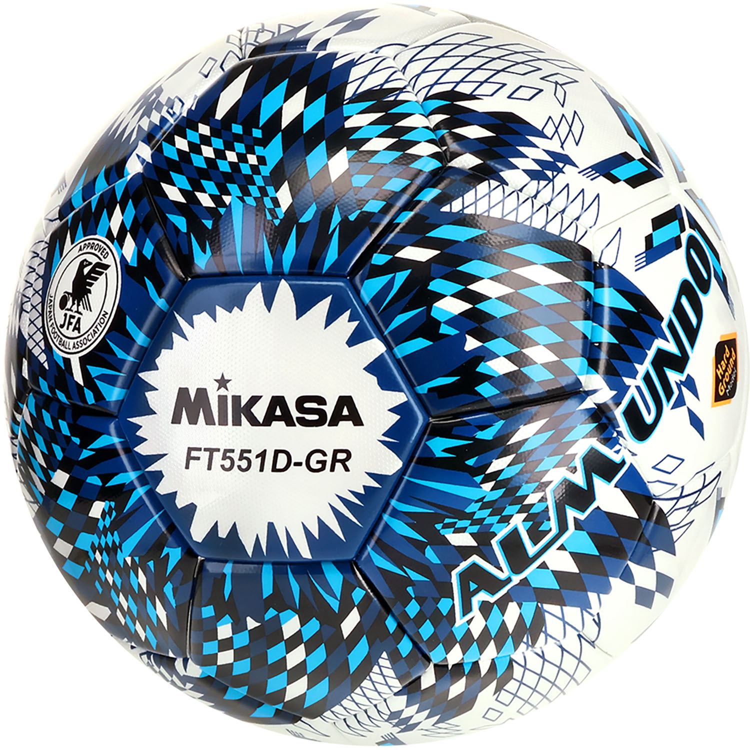 【ポイントアップ中！】 ミカサ MIKASA サッカー サッカー5号ALMUNDO 検定球 貼り 土用 ネイビー青 ボール フットボール 中学生用 高校生 アルムンド 大学生 大人 大会 公式 試合球 土グラウンド FT551DGRNL