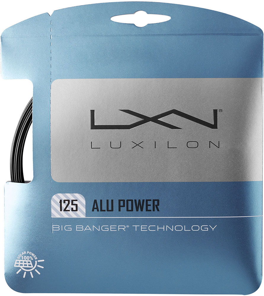 【ポイントアップ中！】 ウイルソン Wilson テニス ALU POWER SET BLACK 125 テニス ストリング ガット 硬式 ラケット 部活 試合 WR83069011