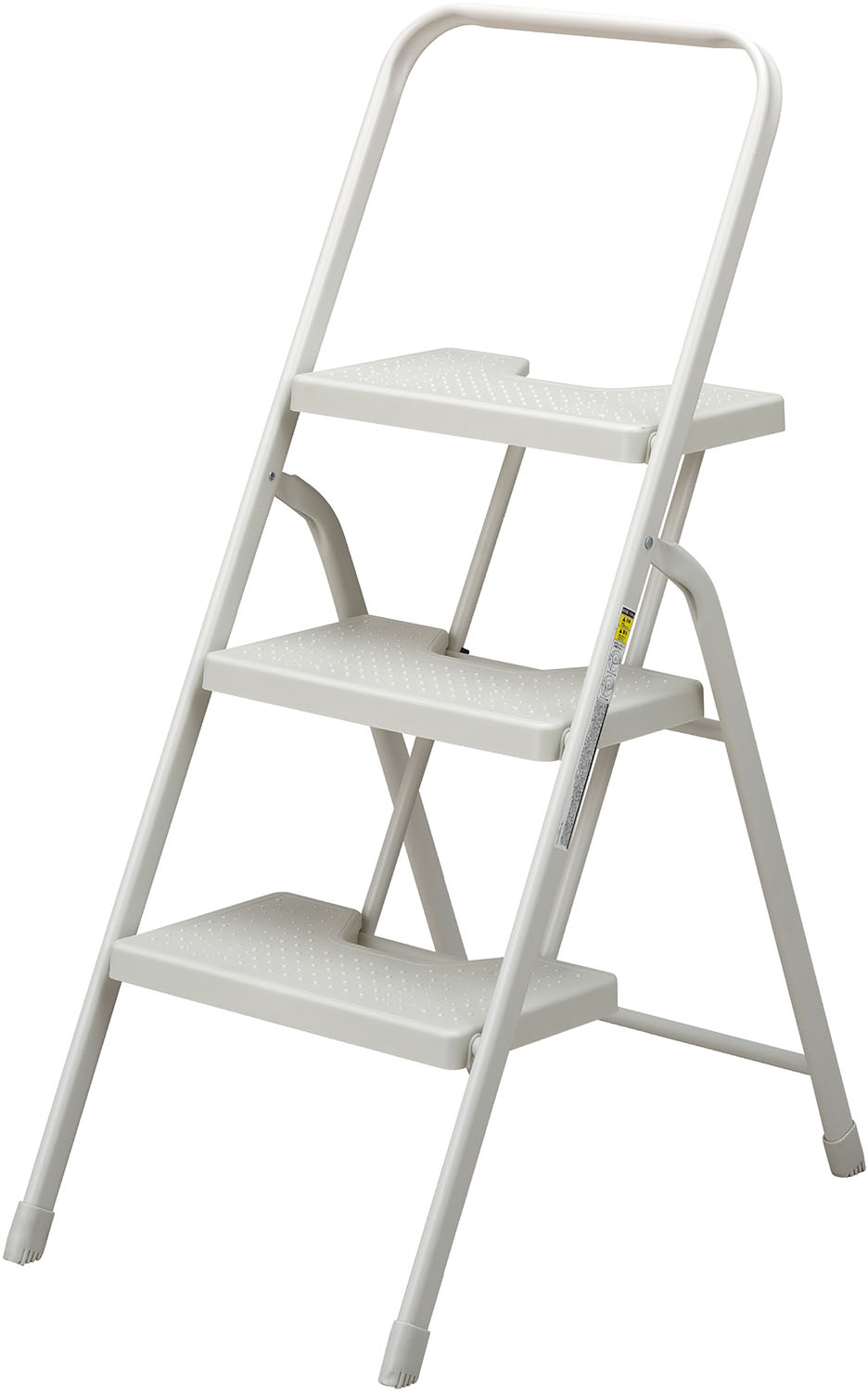 【ポイントアップ中！】 フォールディングステップ FOLDING STEP アウトドア フォールディングステップ3段 アイボリー 踏み台 足場 脚立 荷下ろし 折りたたみ スリム収納 ワンタッチ開閉 ロック機能 安定感 滑り止め 耐荷重100kg 184761