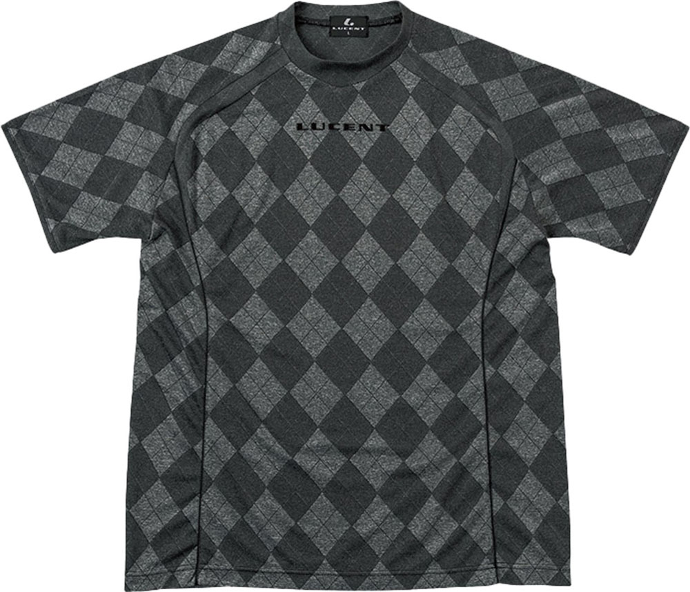 【ポイントアップ中！】 ルーセント LUCENT テニス Uni 半袖Tシャツ ブラック 黒 メンズ レディース 男性 女性 吸汗速乾 丸首 トップス 襟なし 着替え 練習着 移動着 試合着 部活動 サークル XLH1989