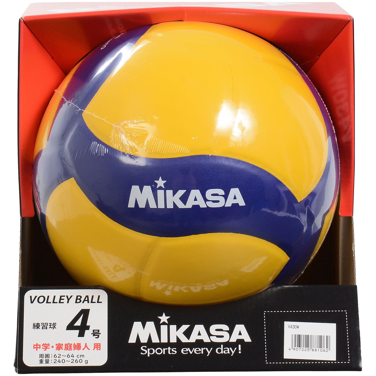 楽天市場 Mikasa ミカサ バレー4号 練習球 黄 青 バレーボール 4号ボール 4 V430w スポーツオーソリティ 楽天市場店