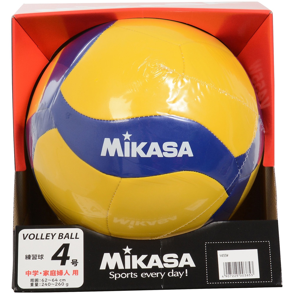 楽天市場 Mikasa ミカサ バレー4号 レクリエーション 縫い 黄 青 バレーボール 4号ボール 4 V455w スポーツオーソリティ 楽天市場店