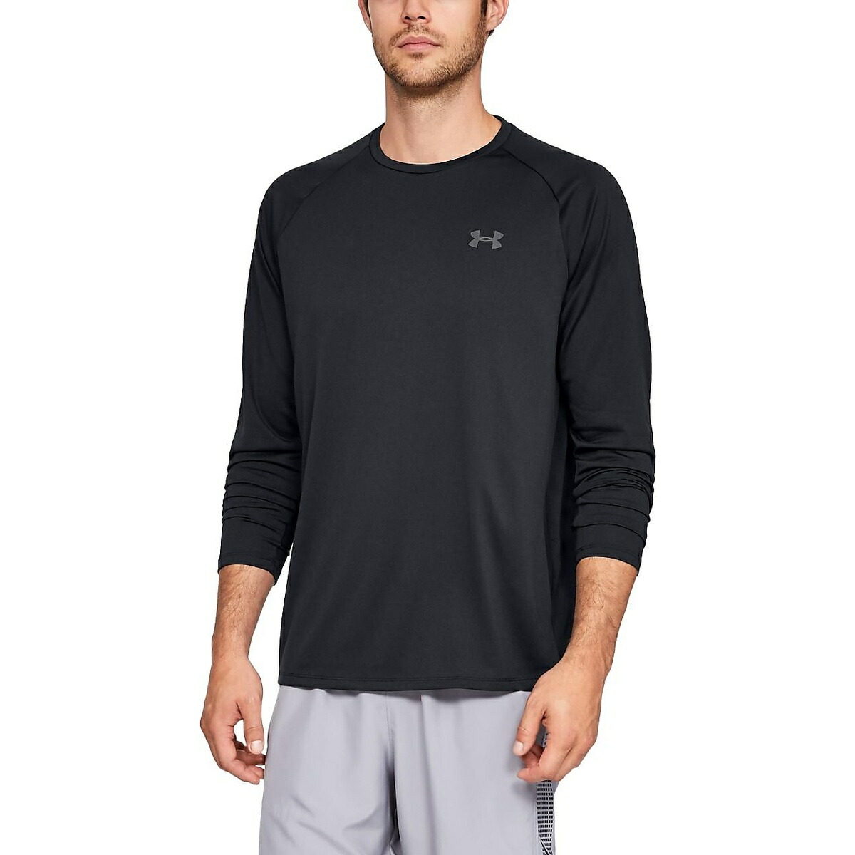 楽天市場】アンダーアーマー (UNDER ARMOUR) UA TECH LOGO LS TEE 1 バスケットボール メンズ 長袖Tシャツ メンズ  2 1368854 002 : スポーツオーソリティ 楽天市場店