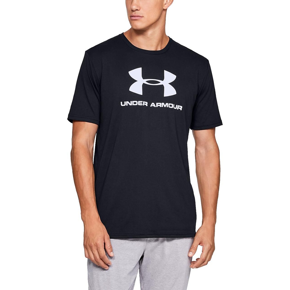 楽天市場 Under Armour アンダーアーマー スポーツスタイル ロゴ Tシャツ メンズスポーツウェア 半袖ベーシックtシャツ メンズ Blk Wht 001 スポーツオーソリティ 楽天市場店