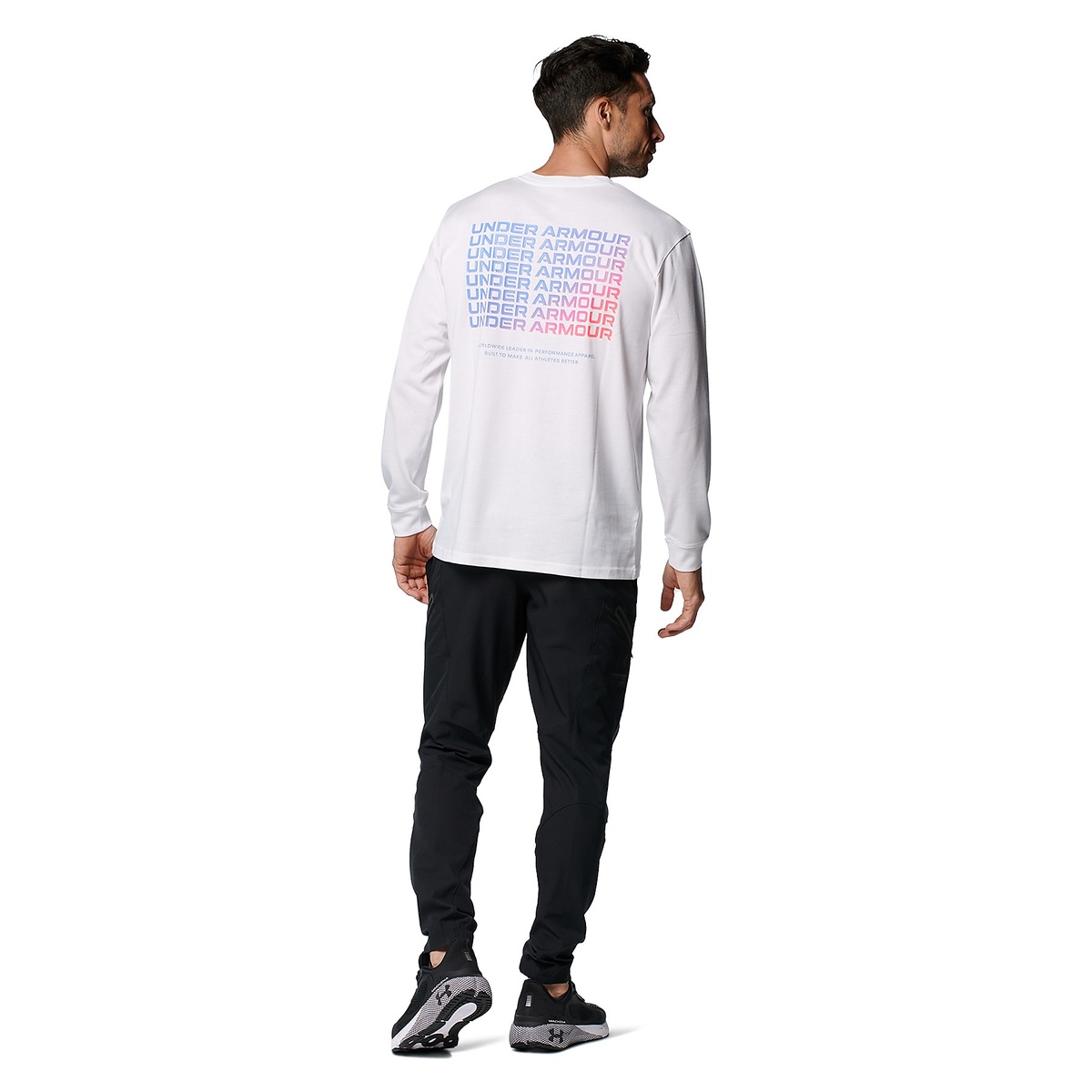 最新 アンダーアーマー UNDER ARMOUR UA HEAVY WEIGHT CHARGED COTTON LONG SLEEVE GRAPHIC  T-SHIRT メンズスポーツウェア 長袖機能Tシャツ メンズ 100 1375536 ladosedunet.com