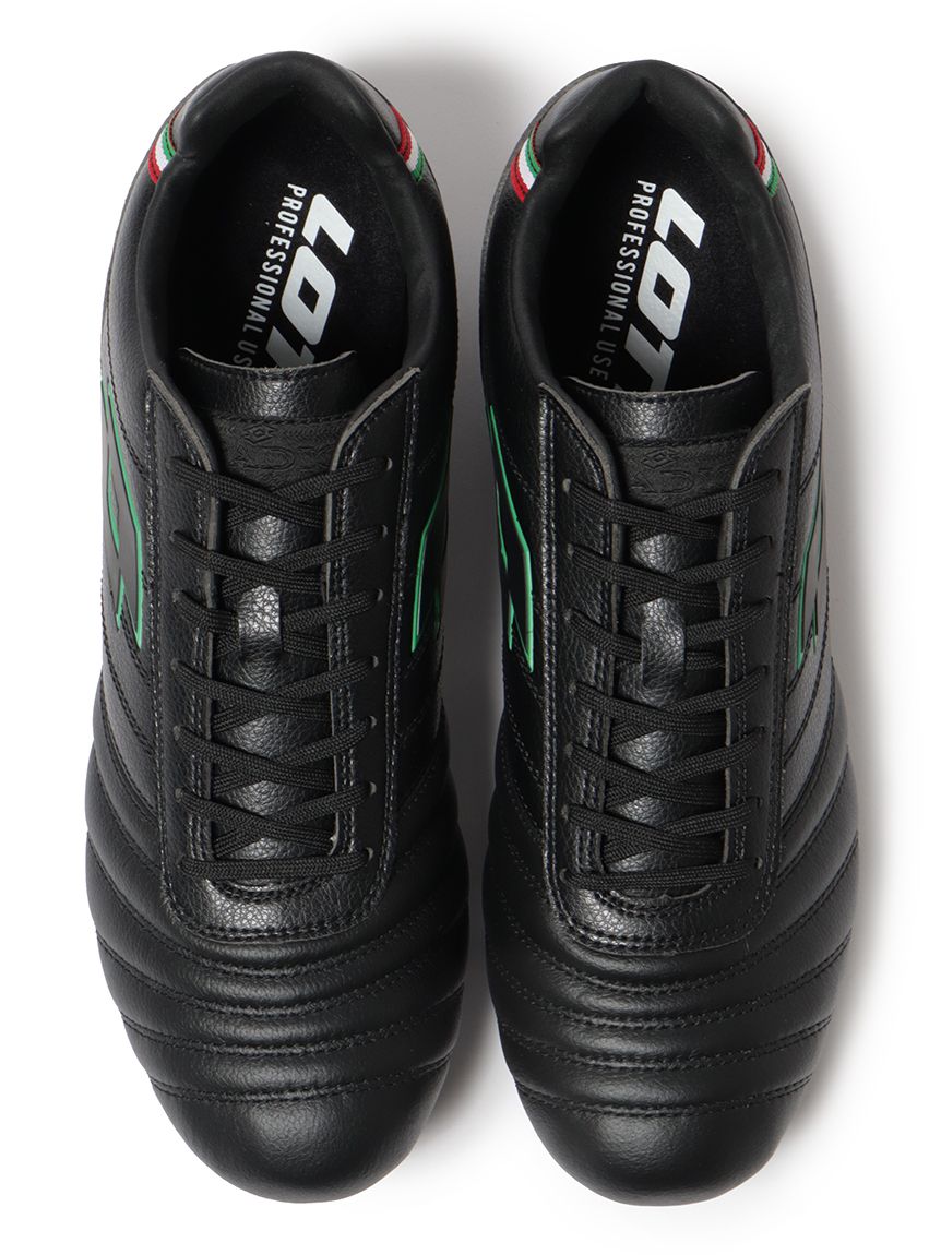 2021セール ロット LOTTO STADIO 200 HG JPN サッカー スパイク メンズ ALL BLACK FLAG GREEN  LO-Y22-002-015 fucoa.cl