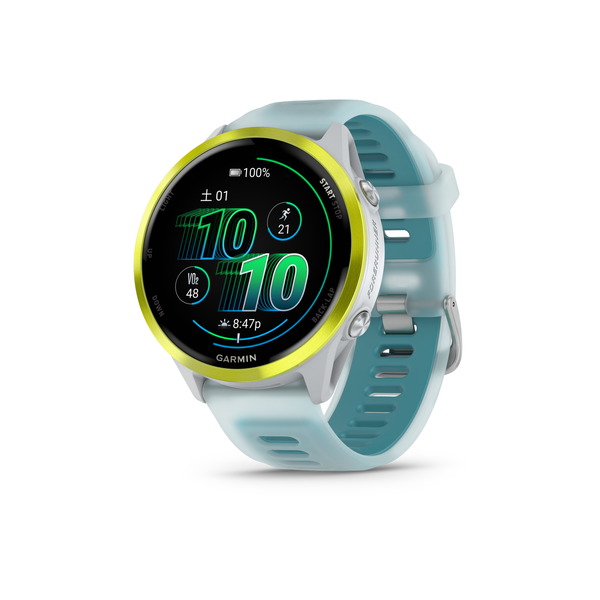 **【Garmin/ガーミン】 【0100297131】 【Forerunner 570 47mm White / Amp Yellow】ランニングGPSウォッチ