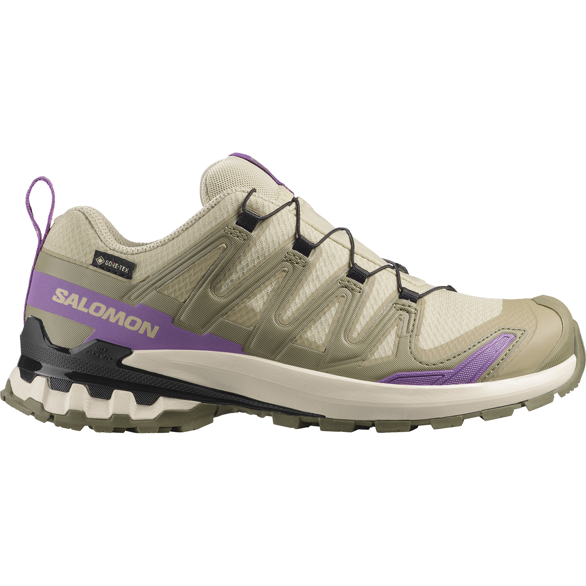 **【尖んがり10倍客体】【Salomon/サロモン】 【L49145800】 【XA PRO 3D V9 GTX W Bog/Aloe/Concord Grape】  レディース トレイル フットウェア 亭主もち用トレイルランニングシューズ