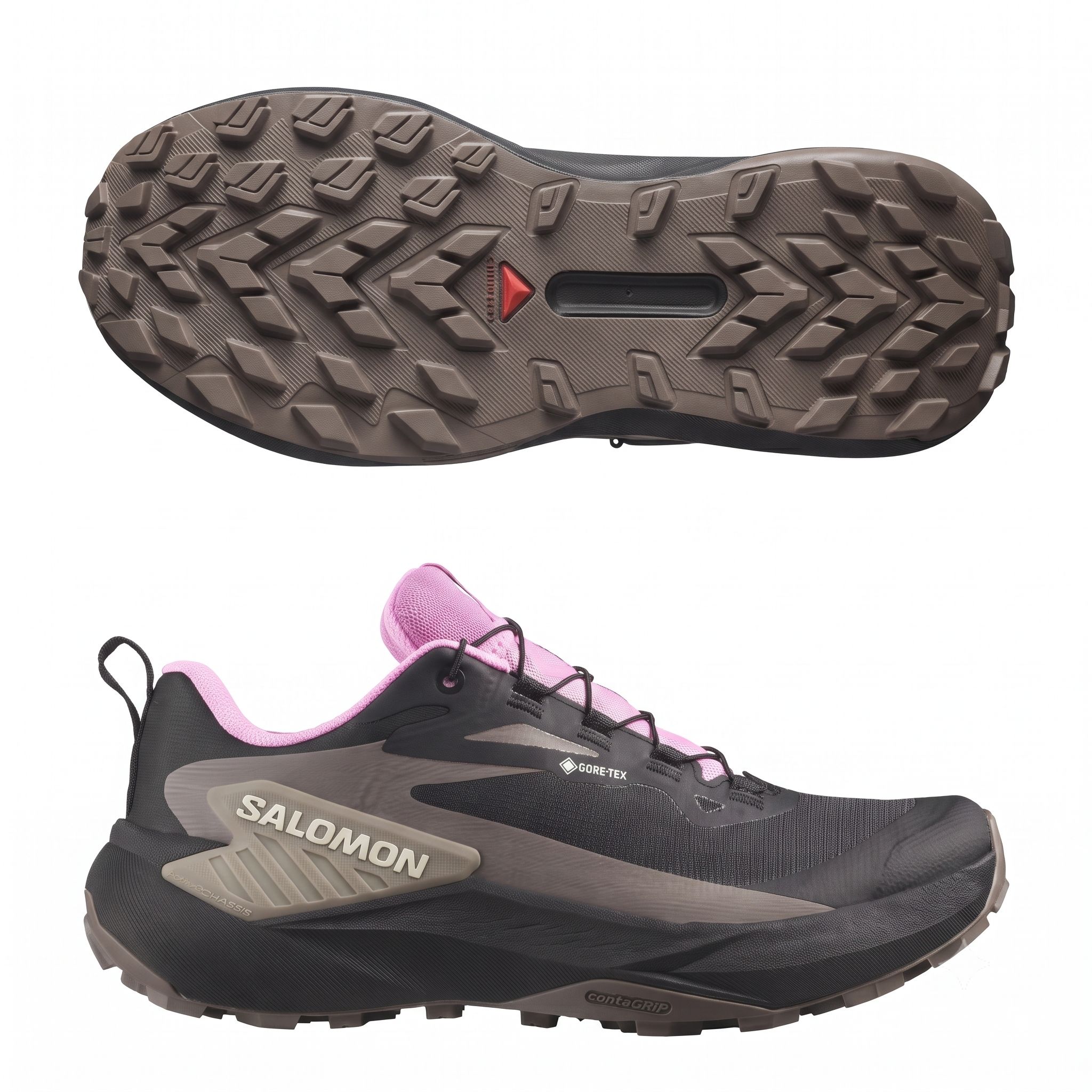 **【ポイント10倍対象】【Salomon/サロモン】【国内正規品】 【L47862900】 【GENESIS GTX W Cyclamen/Black/Etherea】 トレイル フットウェア 女性用トレイルランニングシューズ|スポーツビーイング