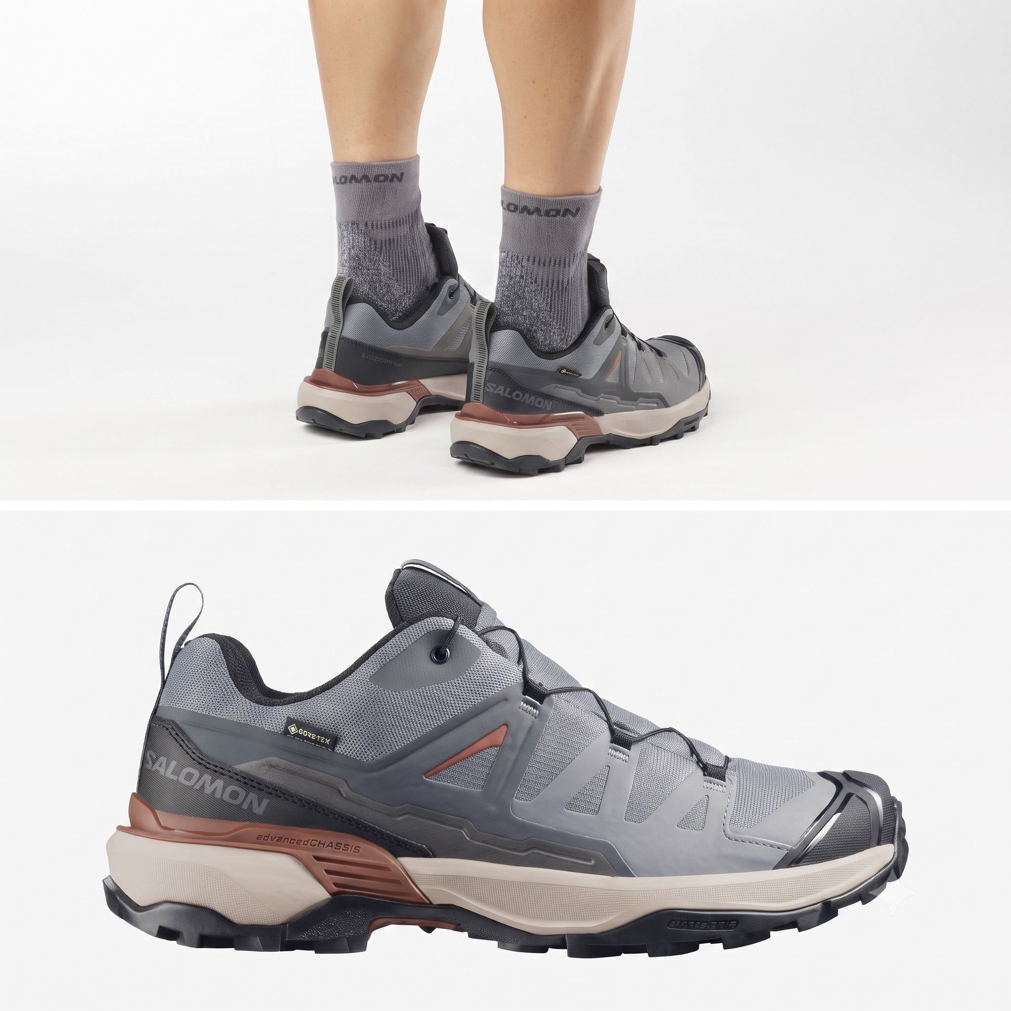 **【ポイント10倍対象】【Salomon/サロモン】【国内正規品】 【L49226600】 【X ULTRA 360 GTX Castlerock/Black/Silver Cloud】 登山 フットウェア 男性用ハイキングシューズ｜スポーツビーイング