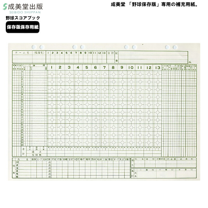さいほー　スコア17冊セット ミズノ スコアブック 豪華版 2ZA604 野球 スコアブック/メンバー