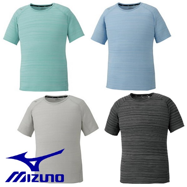 Mizuno Tシャツ 半袖 ドライエアフロ ポリtシャツ テニスウェア バドミントンウェア 卓球ウェア ミズノ