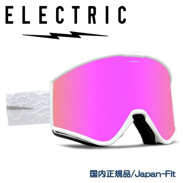 エレクトリック　クリーブランド　ホワイト ピンク ミラーゴーグル ELECTRIC 2024 エレクトリック クリーブランド KLEVELAND