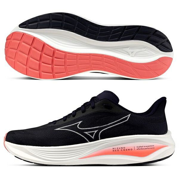 即送りとどける ミズノ 駈けっくらシューズ ミズノネオコスモ MIZUNO 厚底 大地 マラソン J1GC251001 ◎