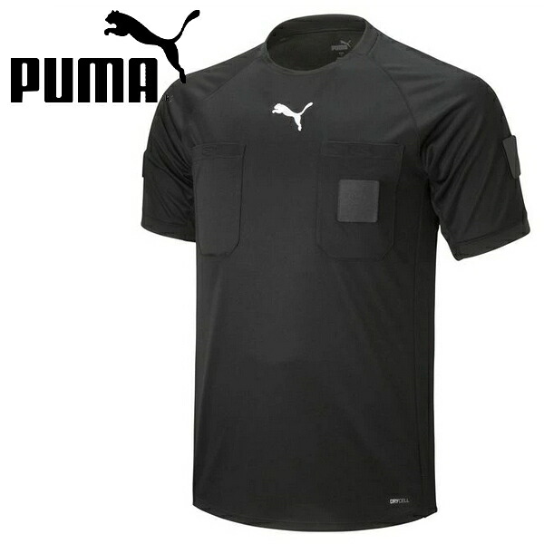 プーマ サッカー 半袖 レフリーシャツ 審判シャツ 審判服 上 フットサル PUMA 705377-01