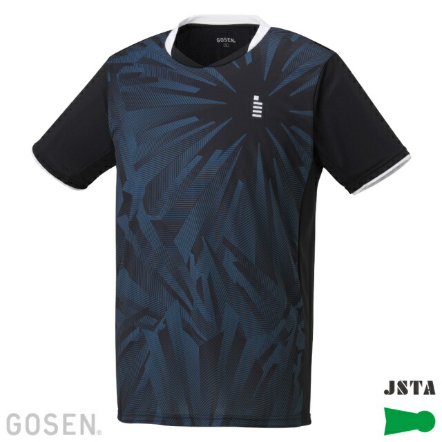 楽天市場】ゴーセン GOSEN T2554 ゲームシャツ ブラック : Sports M