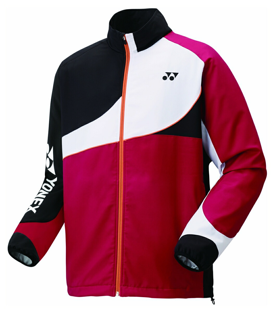 ヨネックス YONEX 70100 ユニ裏地付ウィンドウォーマーシャツ ぶどう酒赤いこと