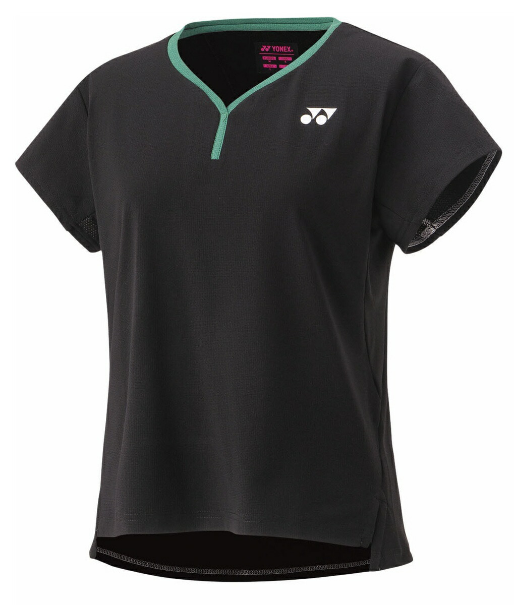 25SSヨネックス YONEX 20837 ウィメンズゲームシャツ ブラック