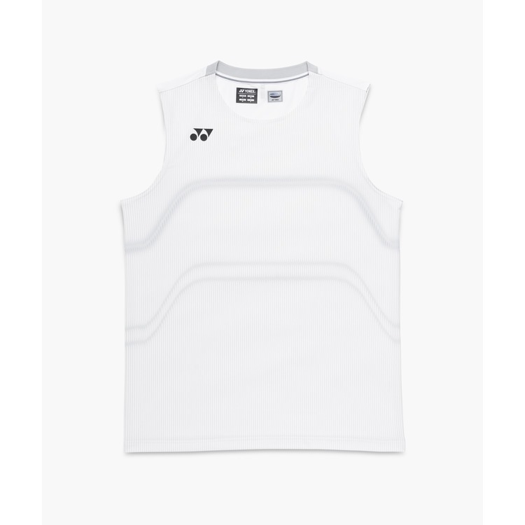 ヨネックス YONEX 10714 メンズゲームシャツ(ノースリーブ) 白いこと