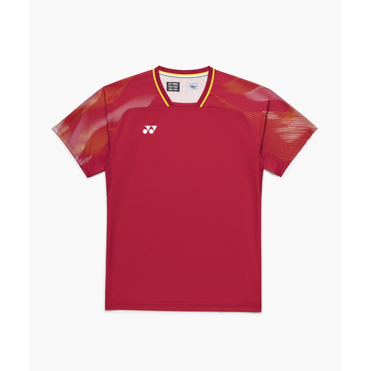 ヨネックス YONEX 10733 メンズゲームシャツ ブライトレッド