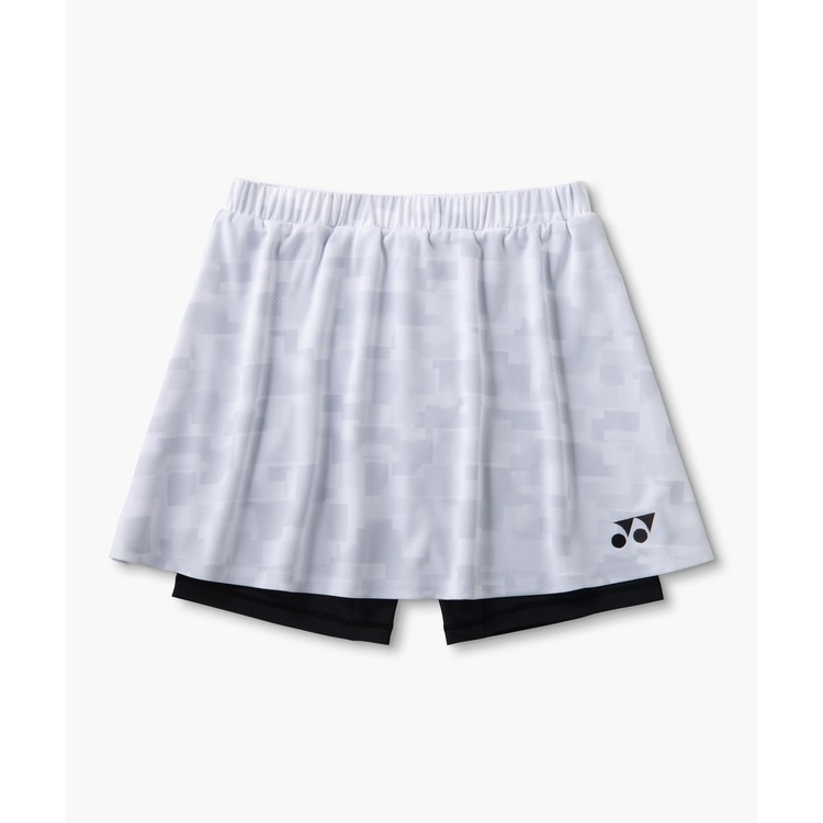 ヨネックス YONEX 26208 ウィメンズスカート(肌付きスパッツ付) 白いこと