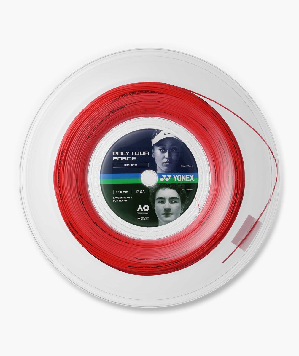 ヨネックス YONEX PTFO20R2 ポリツアーフォース120(200m) ブライトレッド