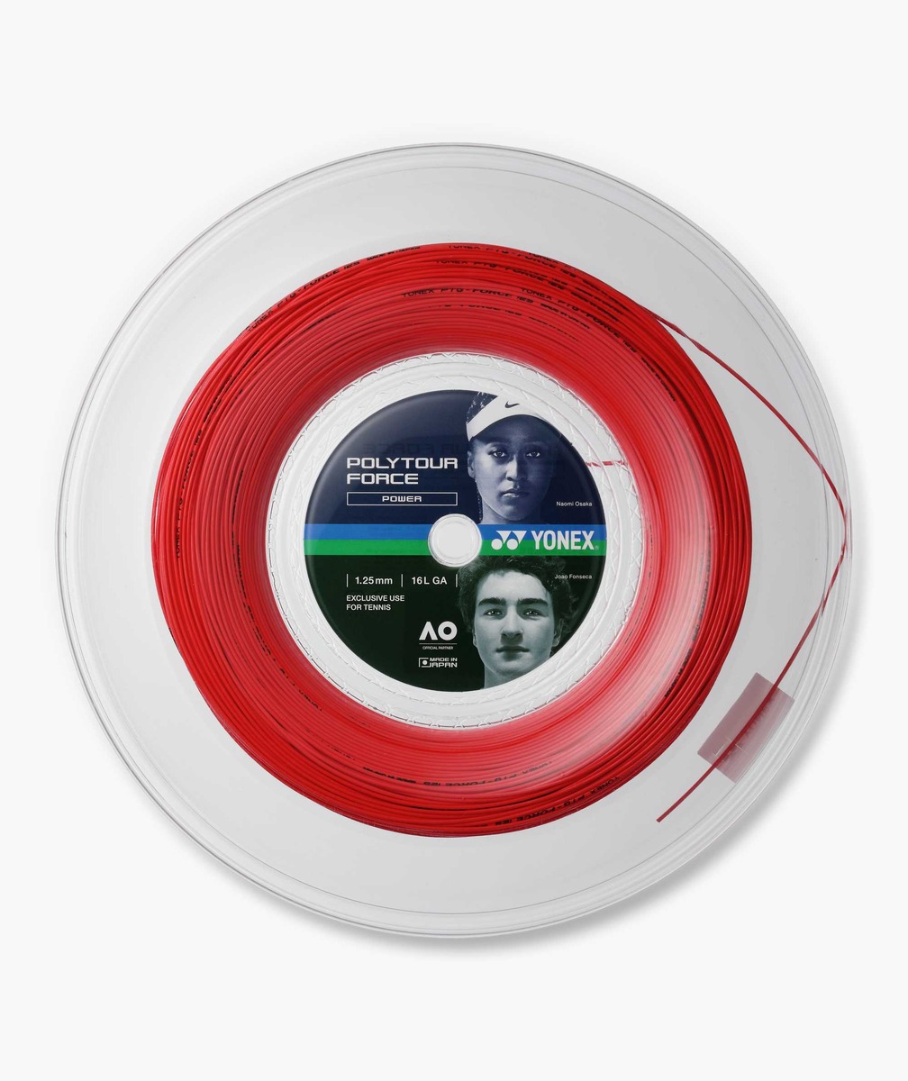ヨネックス YONEX PTFO25R2 ポリツアーフォース125(200m) ブライトレッド