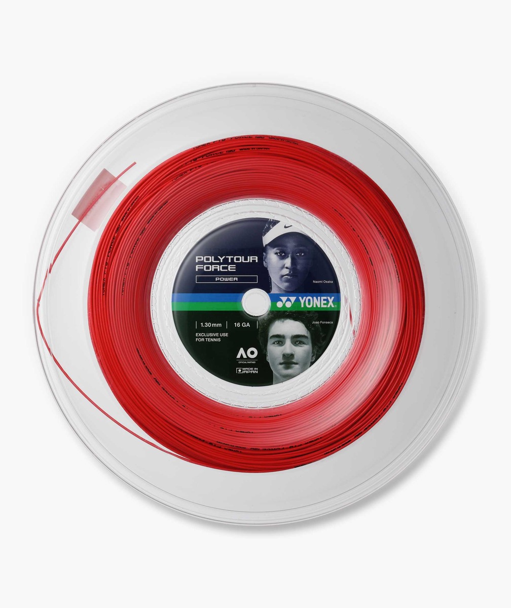 ヨネックス YONEX PTFO30R2 ポリツアーフォース130(200m) ブライトレッド