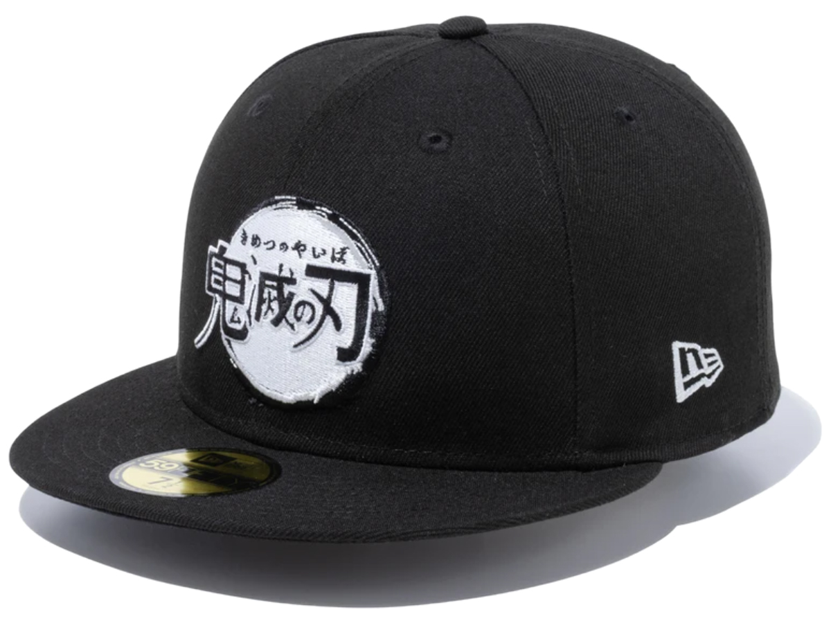 ニューエラ New Era 59fifty 鬼滅の刃 タイトルロゴ メンズ レディース ユニセックス ブラック 黒 カジュアル 帽子 キャップ Jtltiming Com