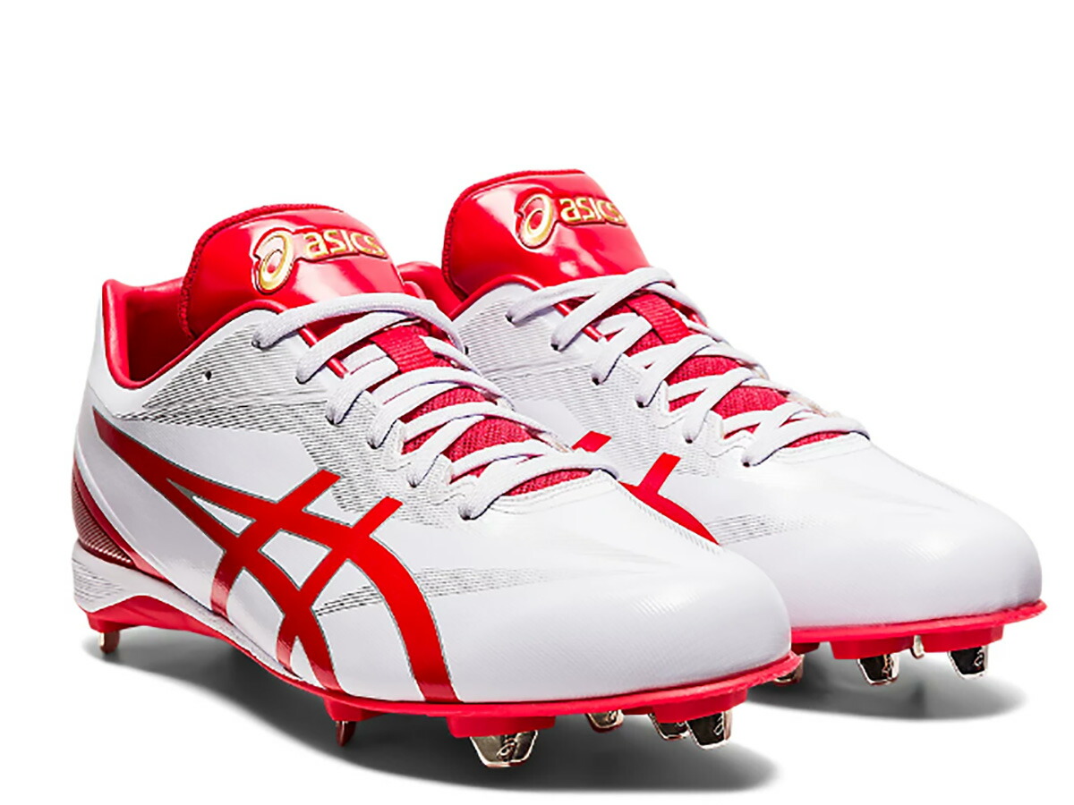 アシックス asics ゴールドステージ MA WHT 一般 ホワイト レッド 野球 スパイク シューズ 1121A056-101 激安単価で