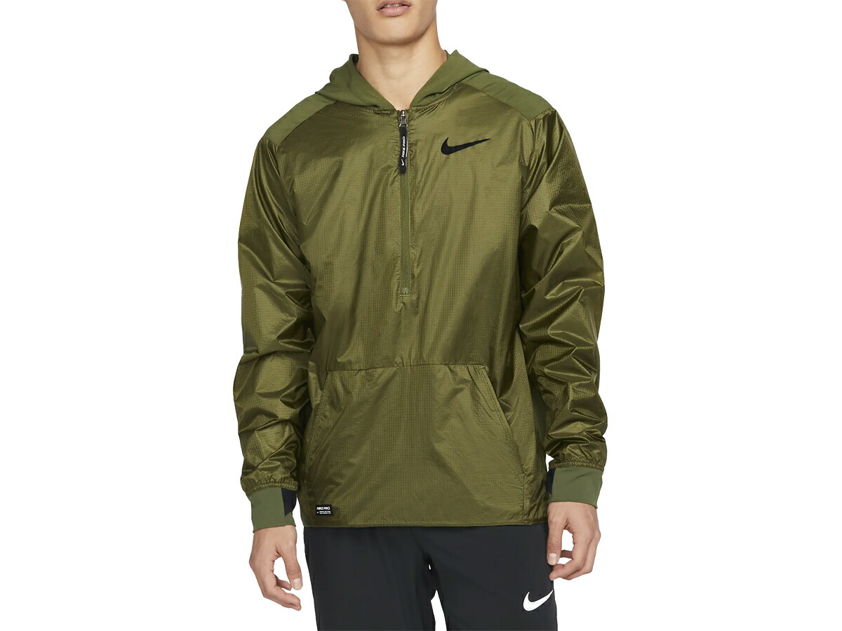 ナイキ NIKE プロ 1 2ジップ パーカー メンズ 春 秋 カーキ 枯草色 スポーツ トレーニング パーカー ジャケット DM5537-326