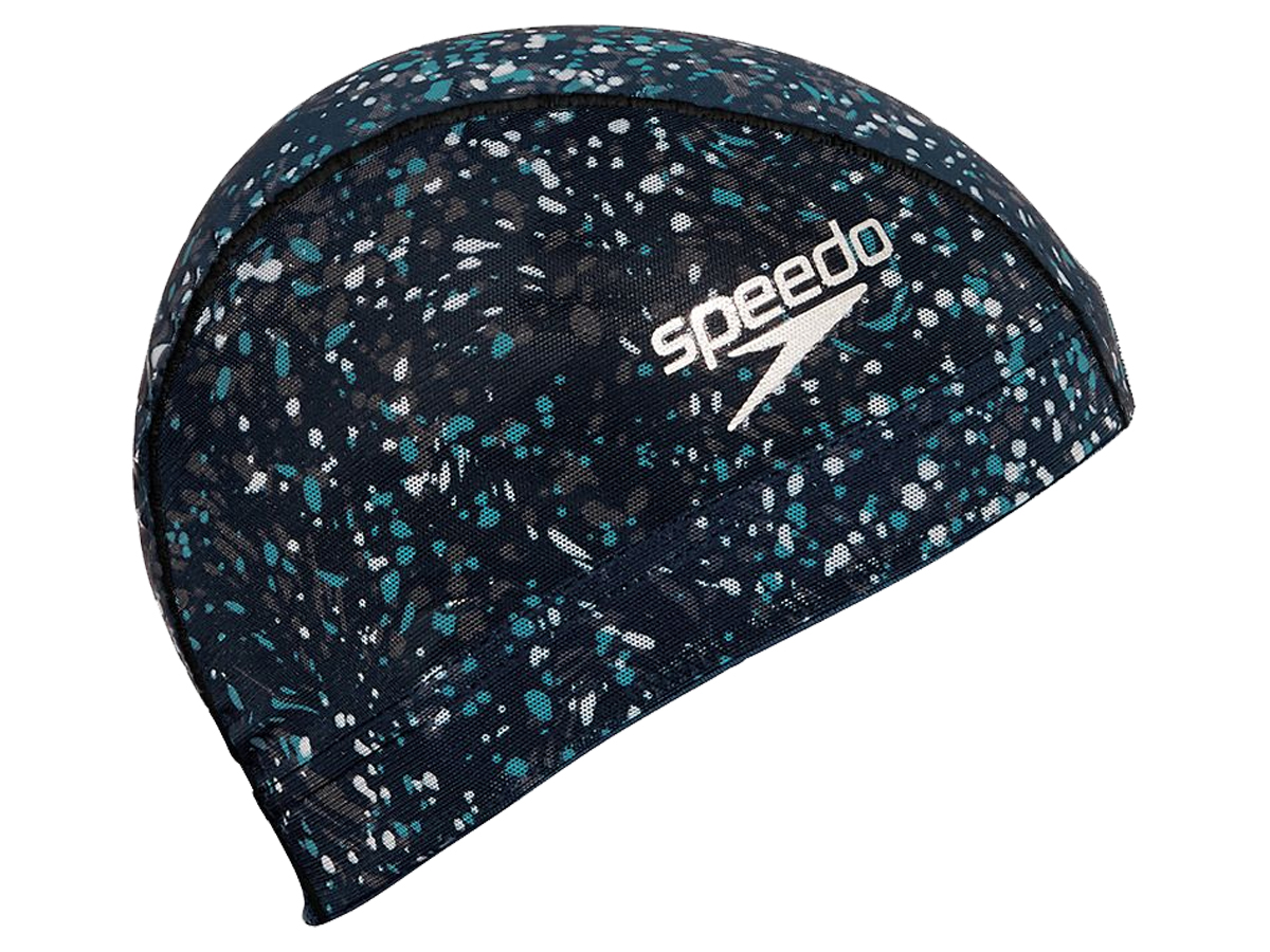 スピード speedo Sea Dots Mesh Cap シードッツメッシュキャップ ユニセックス ネイビー 紺 ブルー 青 水泳 スイム キャップ 帽子 SE12356-NA画像